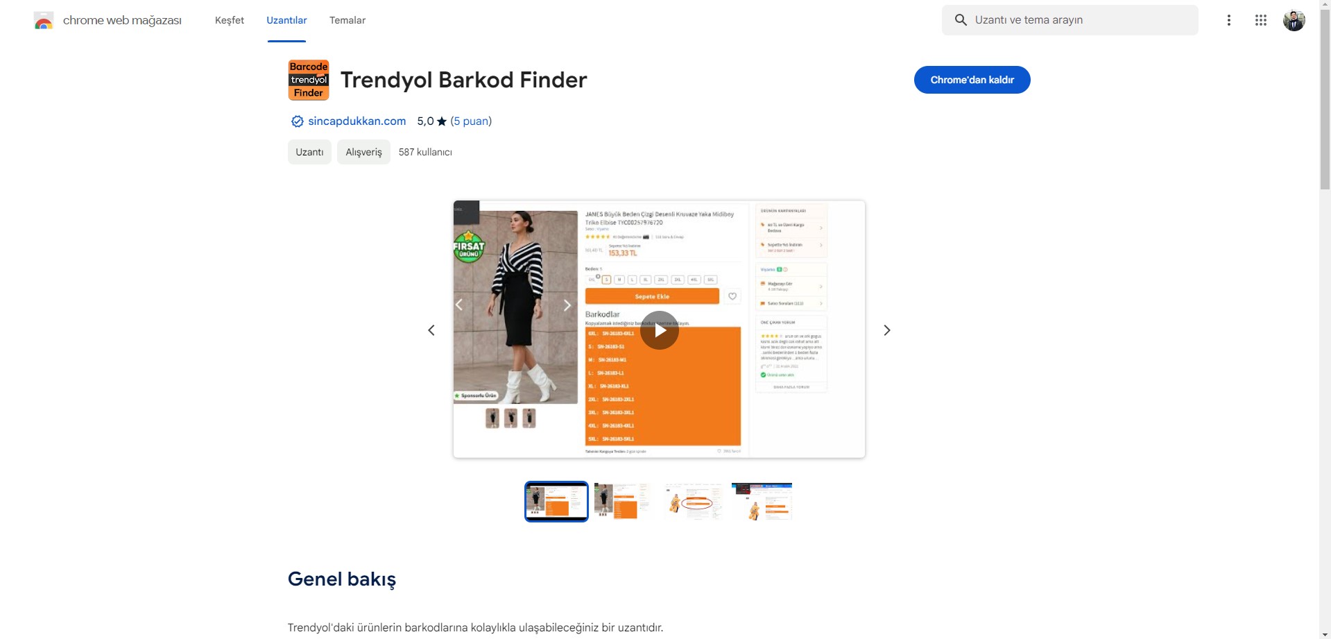 Trendyol Barcode Finder
